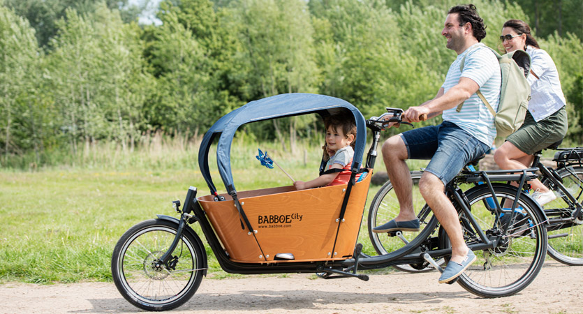 Bâche de protection pour vélo cargo Babboe City / Carve