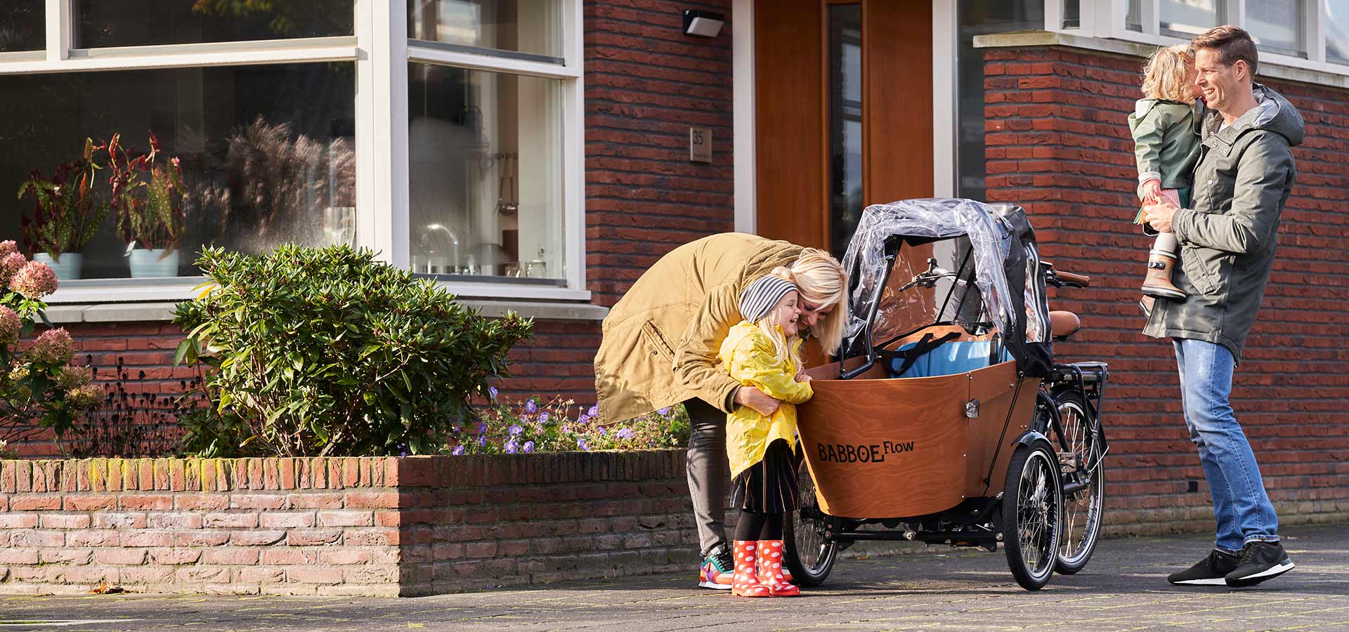 Essai de conduite d'un vÃ©lo cargo