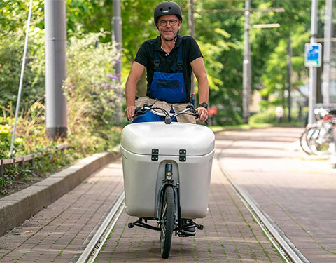 Housse de vélo Cargo Cargo, Pour 2 roues avec tente pluie, Noir, Maxxcovers