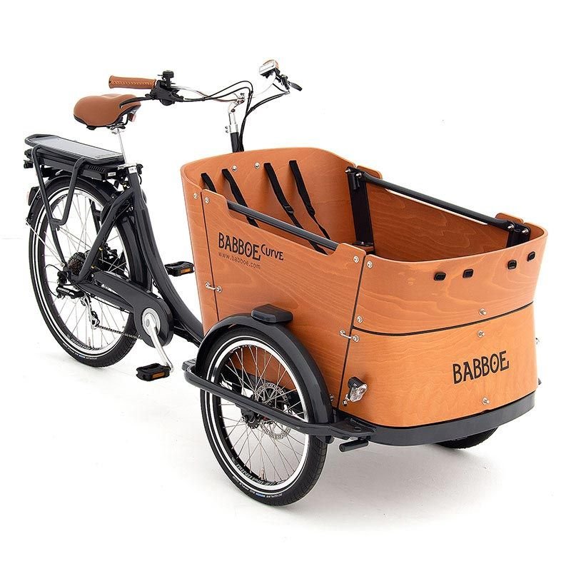 Vélo cargo électrique Babboe CurveE pour 4 enfants Babboe
